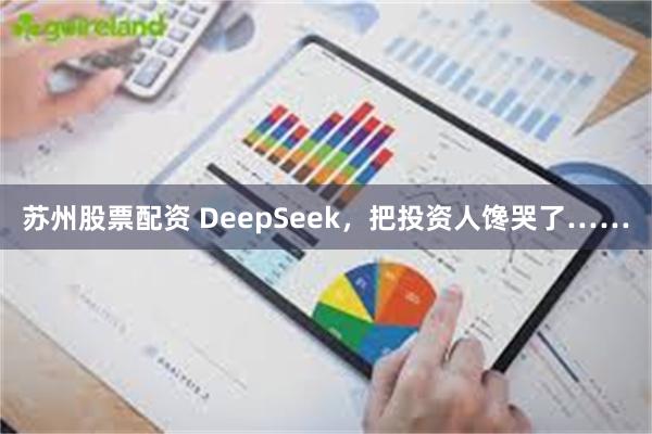 苏州股票配资 DeepSeek，把投资人馋哭了……