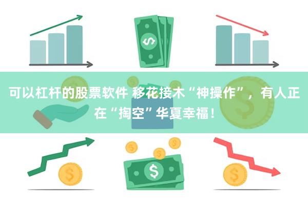 可以杠杆的股票软件 移花接木“神操作”，有人正在“掏空”华夏幸福！